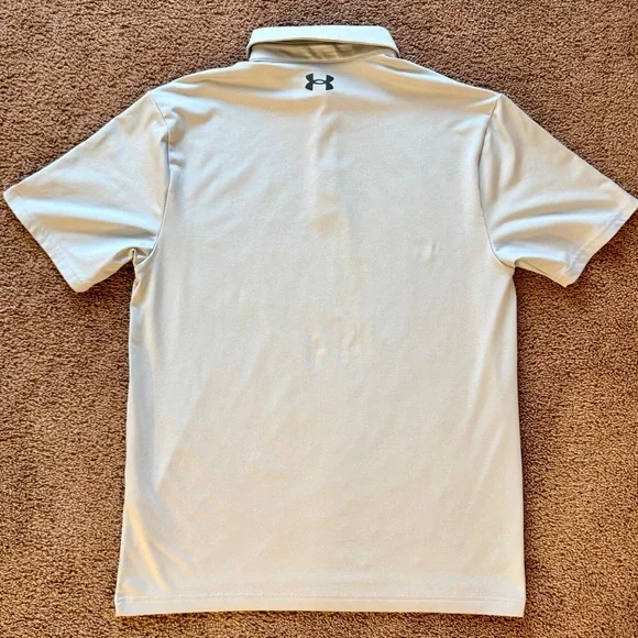 Under Armour Men's Light Gray Polo Shirt - Picture 3 of 5